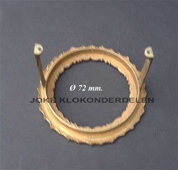 === Klokring = Franse pendule = brons = oud === 38884 - 2