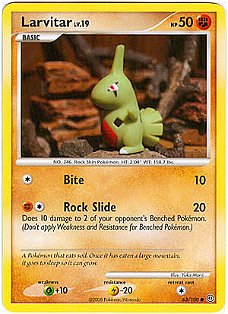 Larvitar 63/100 Diamond and Pearl Stormfront