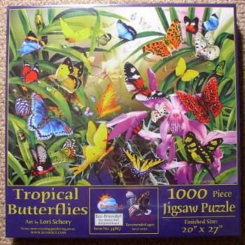 SunsOut - Tropical Butterflies - 1000 Stukjes Nieuw - 2