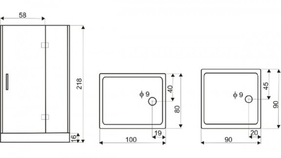 Sanifun douchecabine Ettore 900 x 900 - 8