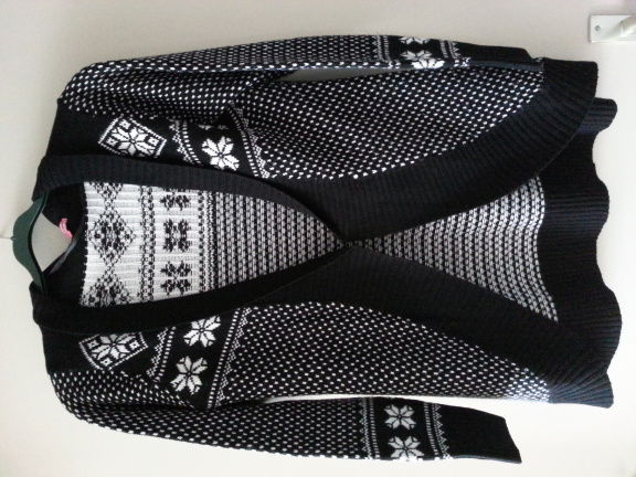 Zwartwit vest maat L - nr. 1