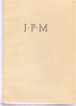 Liber amicorum en bloemlezing J.P. Mieras - 1