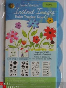 OPRUIMING : Laurie Peltz pocket template tools floral