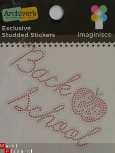OPRUIMING: imaginisce studded stickers back to school