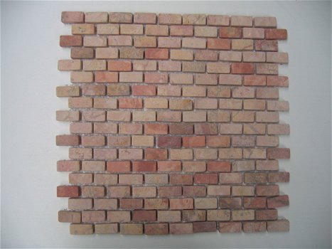 Mozaïek bricks matjes voor wanden 30x30 - 3