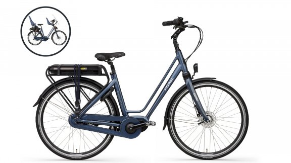 Popal E-volution 10 matt-blue 49cm elektrische damesfiets - nr. 1