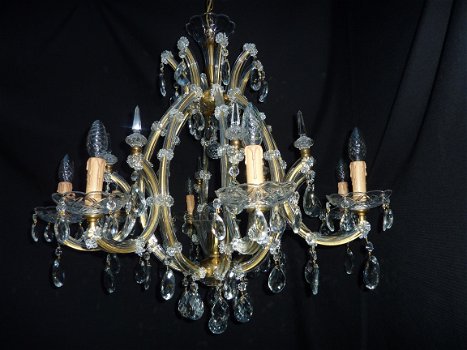 8 arms Maria Theresia kroonluchter met 9 lichtpunten - 4