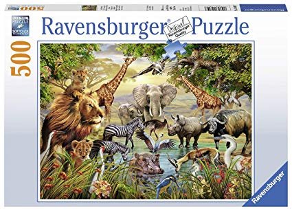 Ravensburger - Majestic Watering Hole - 500 Stukjes Nieuw - 2