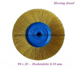 = Rond borstel = messing draad = 36323