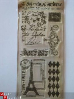 Tim Holtz clear stamp french market - 1