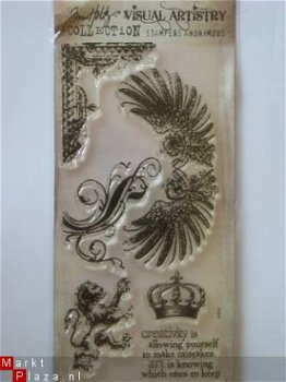 Tim Holtz clear stamp regal flourish - 1