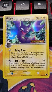 Gligar 16/101 Rare (reverse) Ex Dragon Frontiers nearmint - 0