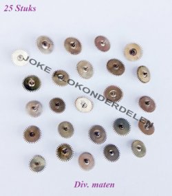 25 Wisselraderen = Franse pendule =39248