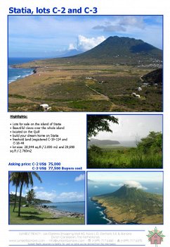 Sint Eustatius, land te koop. - 2