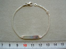 Zilveren Plaatarmbandje 13-15 cm