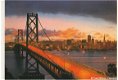 Amerika San Francisco Bay Bridge at Sundown - 1 - Thumbnail