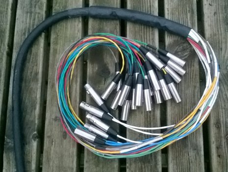 Multi-kabel, 24 in - 4 uit, 30 meter - 4