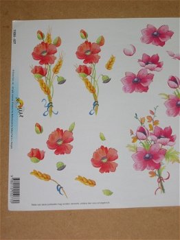 3D knipvel (A4) --- BLOEMEN --- DOE MAAR 11055-077 --- DIVERSE BLOEMEN - 2