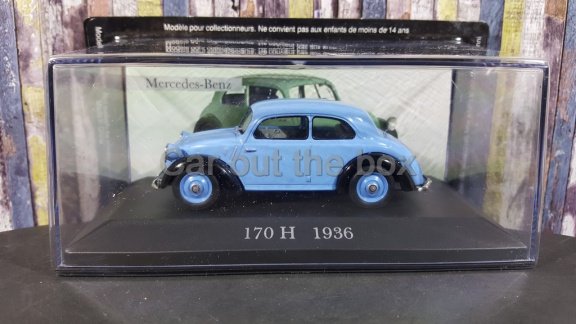 Mercedes-Benz 170 H 1936 blauw 1:43 Atlas - 1