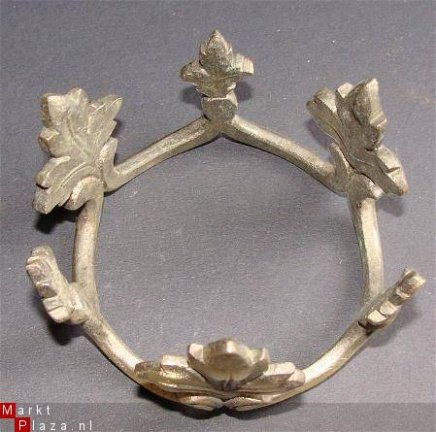 === Beeld / lamp / klok kroon = brons = oud === 1695 - Afbeelding 2