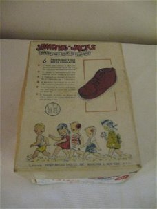 Mooie originele leren kinderschoenen, Bristol New-York ca.1940...