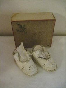 Mooie originele kindersloffen "Baby"  ca.1940...