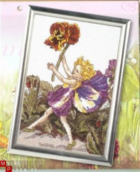 borduurpatroon L 115 pansy fairy - 1