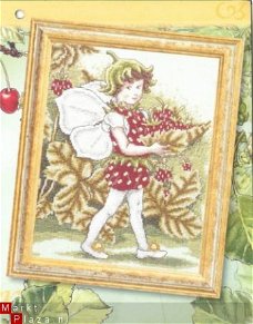 borduurpatroon L117 strawberry fairy