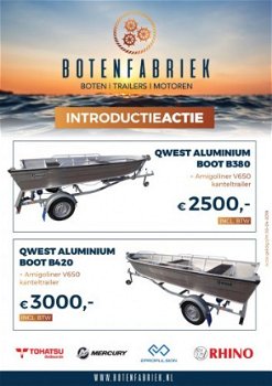 Qwest B380 / B420 Aluminiumboot NIEUW! - 3