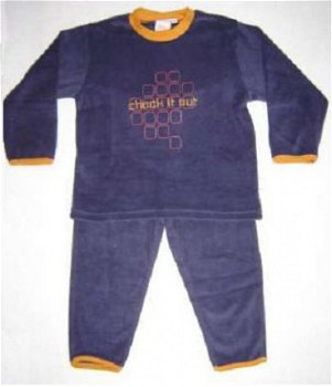 Feetje STOERE Badstof PYJAMA Check it Out maat 98 - 1