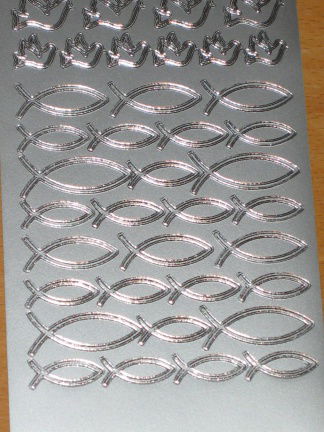 Stickervel --- DIEREN --- VOGELS en VISJES --- Nr. 211 --- ZILVER - Afbeelding 3