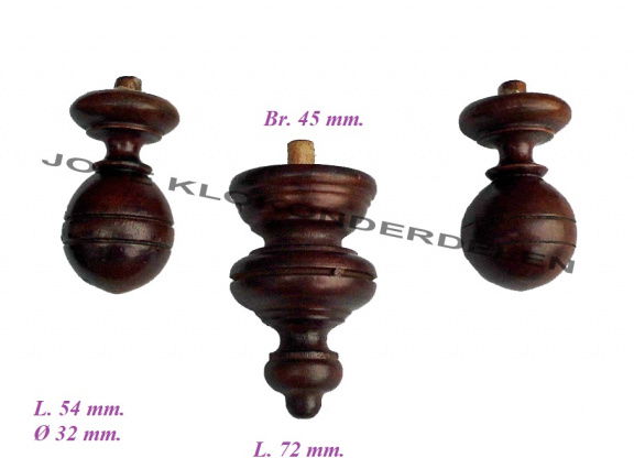 === 2 Klok tollen + ondertol = gebruikt === 39286 - nr. 1