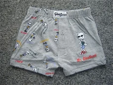 Nieuw!! GinoSanti Boxershort maat 92/98 Grijs