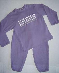 B & D Tricot/Badstof PYJAMA maat 110