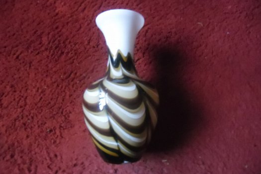 Vintage glazen vaas - 4