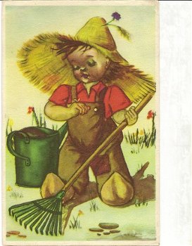 Kinderkaart, tuinieren - 1