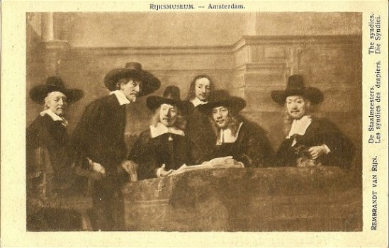 Rembrandt van Rijn, de Staalmeesters - 1