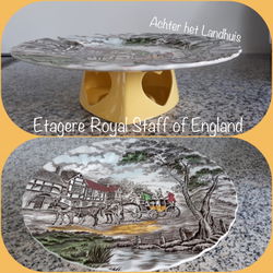Etagere Royal Staff of England van serviesdelen, Myott Royal Mail