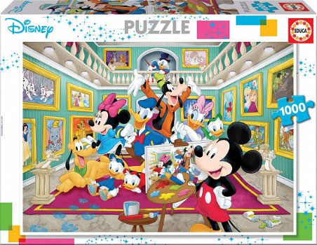 Educa - Mickey's Kunstgalerie - 1000 Stukjes Nieuw - 2