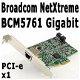 HP Broadcom NetXtreme BCM5761 Gigabit PCI-e Network Card - 1 - Thumbnail