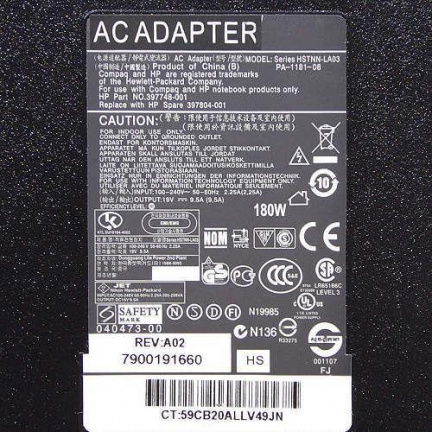 HP Voeding 180W | OEM | Voor HP USDT PC of Laptop - Afbeelding 2