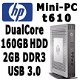 HP t610 Mini-PC Dual-Core 1.65Ghz | 160GB HDD | USB3 | SATA - 1 - Thumbnail