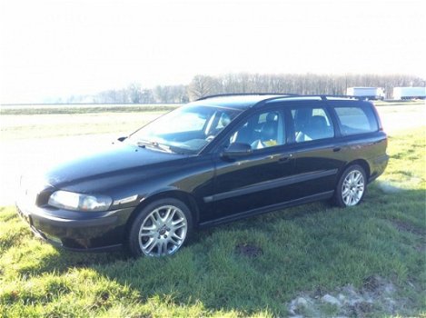 Volvo V70 - 2.4 TURBO ZWART LEER HANDB NAP - 1