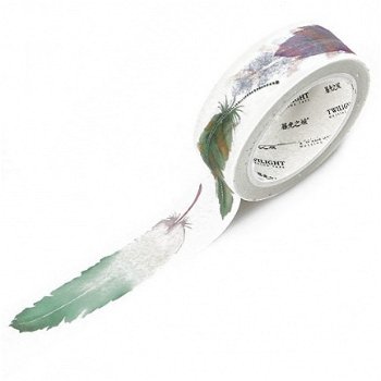 Washi papier tape veren 15mm - 7 meter allerleileuks - 1