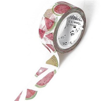 Washi papier tape veren 15mm - 7 meter allerleileuks - 2