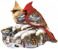 SunsOut - Winter Cardinals - 800 Stukjes Nieuw