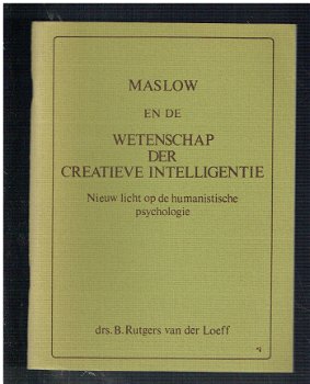 Maslow en de wetenschap er creatieve intelligentie, Rutgers - 1