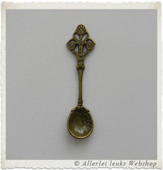 Brocante Franse kroontjespennen brons 4cm (per 10 stuks) bedels - 2