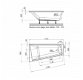 Sanifun Allibert Spacy Angle R inbouw ligbad 1700 x 900 x 440 - 2 - Thumbnail