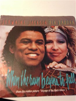 Jermaine Jackson & Pia Zadora / When the rain begins to fall - 1